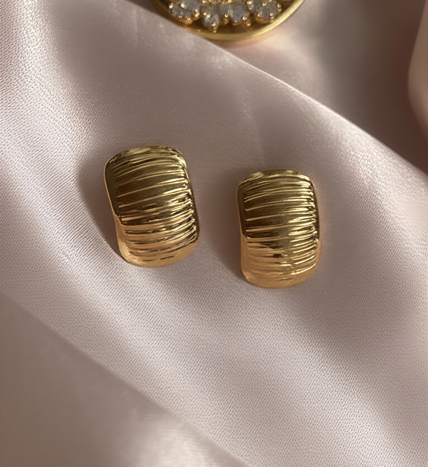 Gold Chunky Stud Earrings