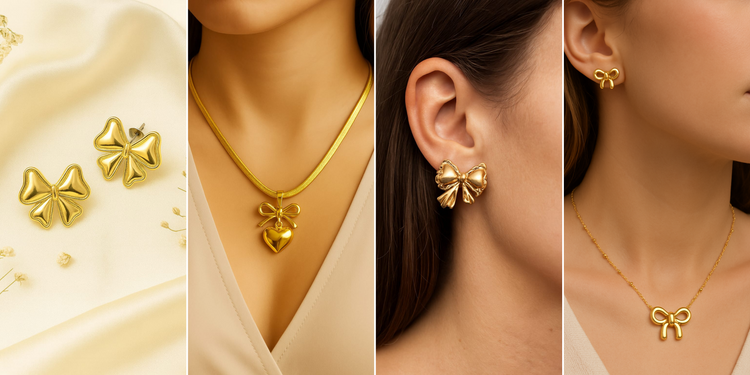 Bow Set and Earrings